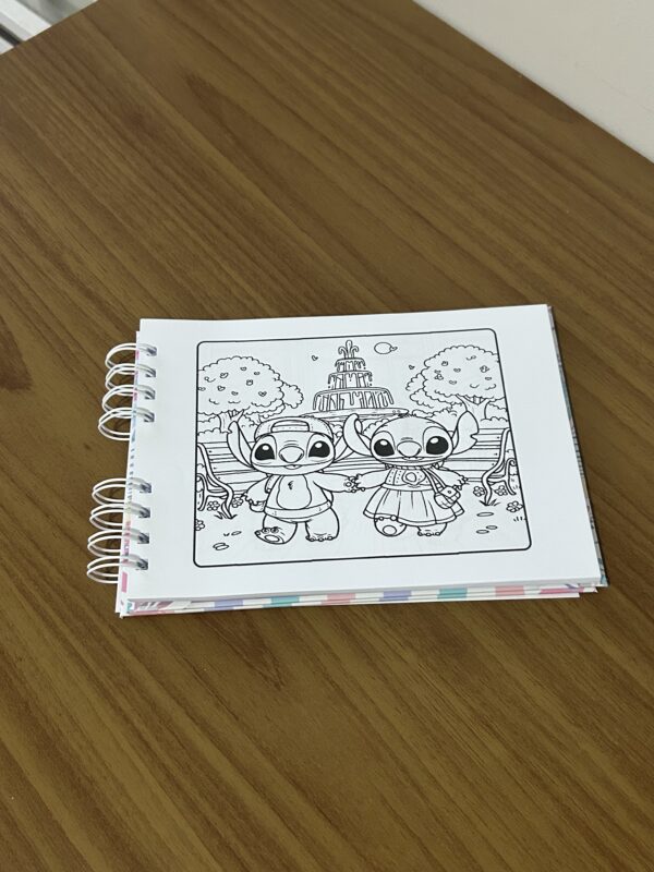 55- Livro de colorir Stitch e Angel - Imagem 3