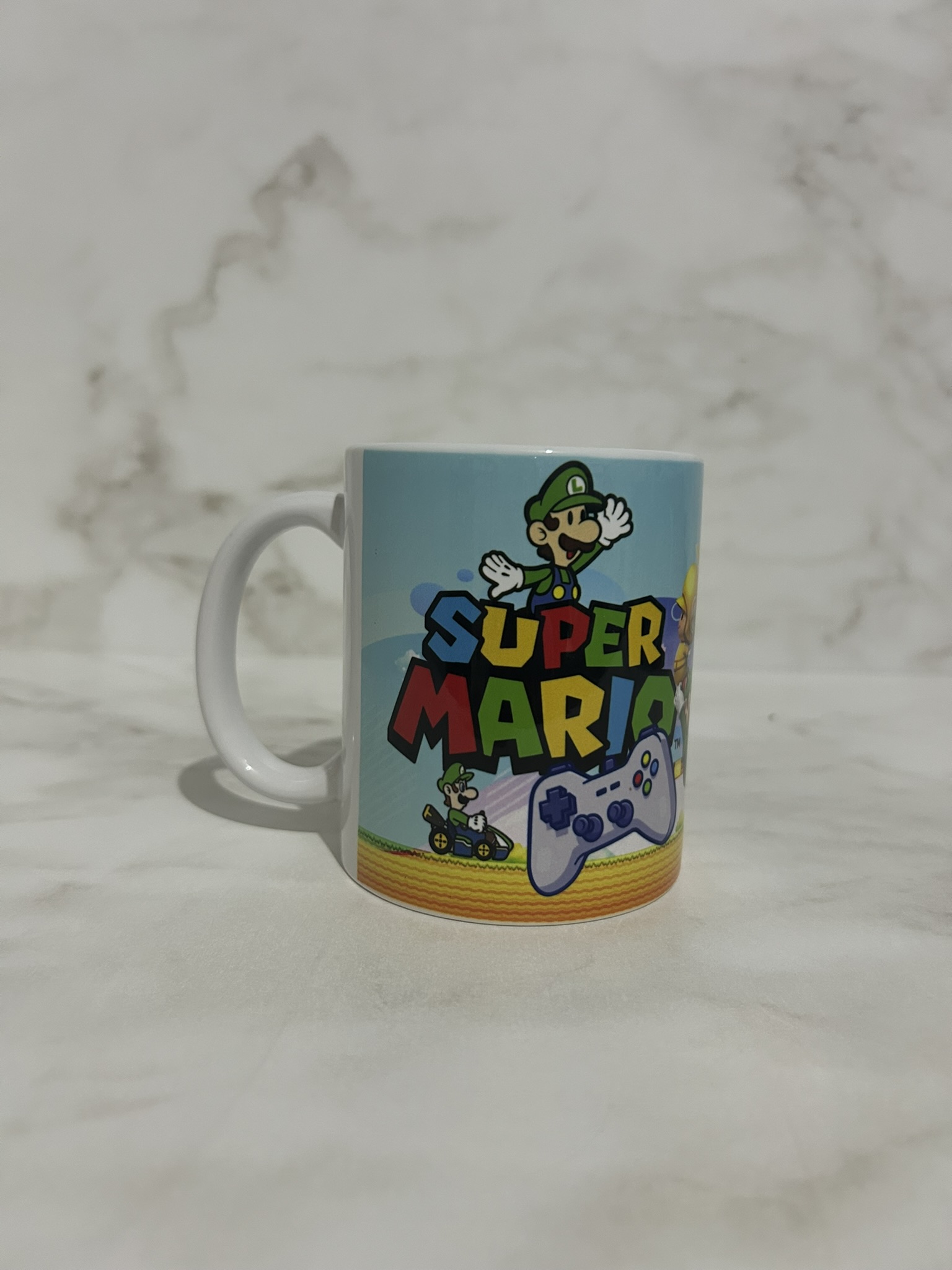 55 - Caneca -  Super Mario - Luigi